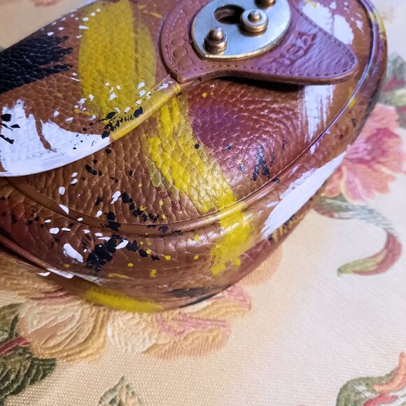 Dipinta Inspired Hand Painted Leather Dooney & Bourke Cavalry Trooper - Picture 7 of 15